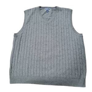 Club Room Cable Knit Sweater Vest. Size XL